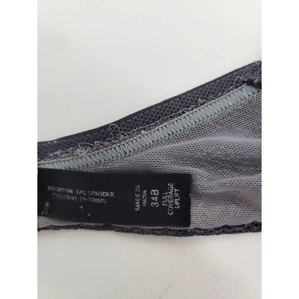 Victoria's Secret Body Gray Full Figure‎ Uplift Underwire Bra SZ 34B